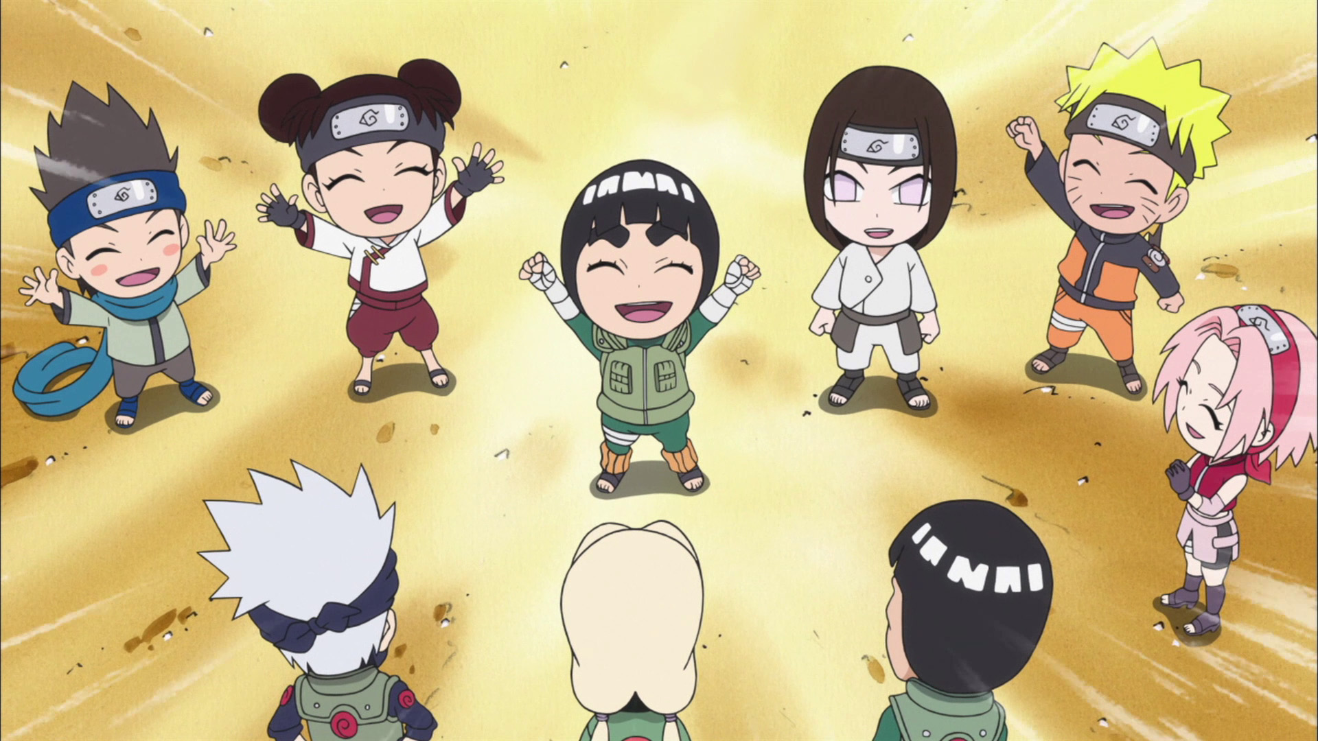Naruto Spin Off! Rock Lee & seine Ninja Kumpels – S02E01 – Das erste Mal Fünf-Sterne-Sushi! / Freundschaft, Ehrgeiz, Sieg! Die drei ewigen Prinzipien!