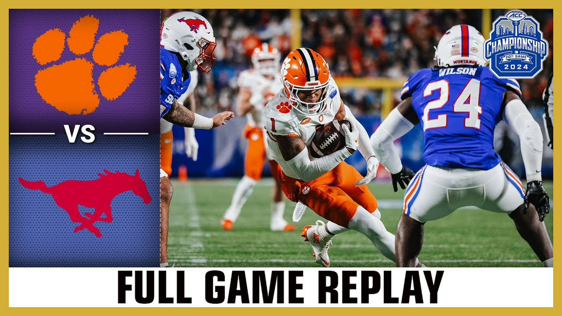 2024 ACC Football Championship: Clemson vs. SMU