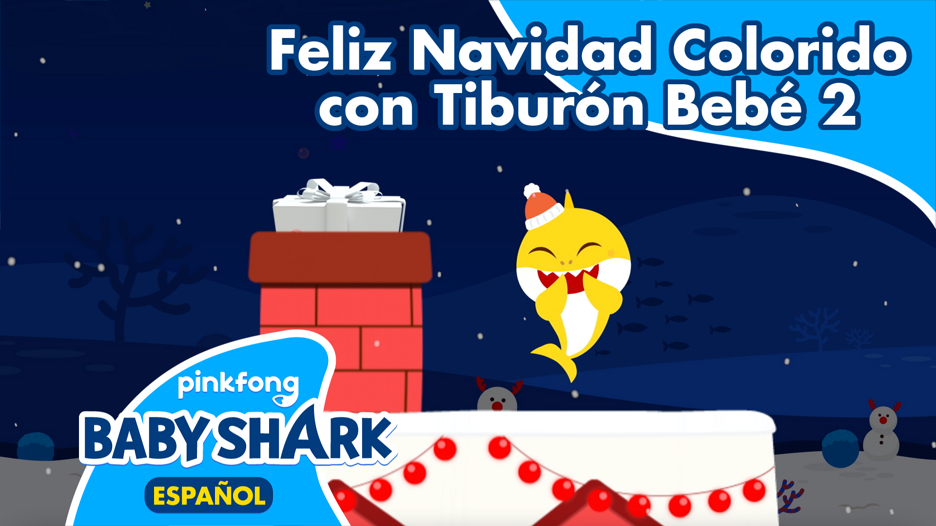 Feliz Navidad Colorido con Tiburón Bebé 2