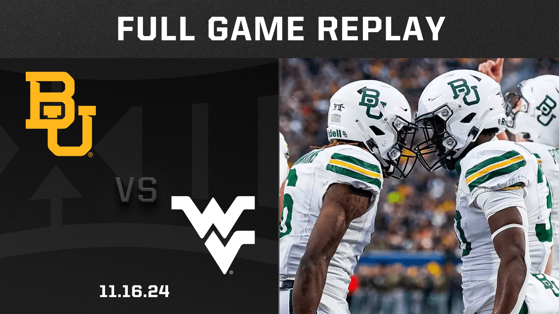 Baylor vs. West Virginia Football Full Game Replay (11.16.24)