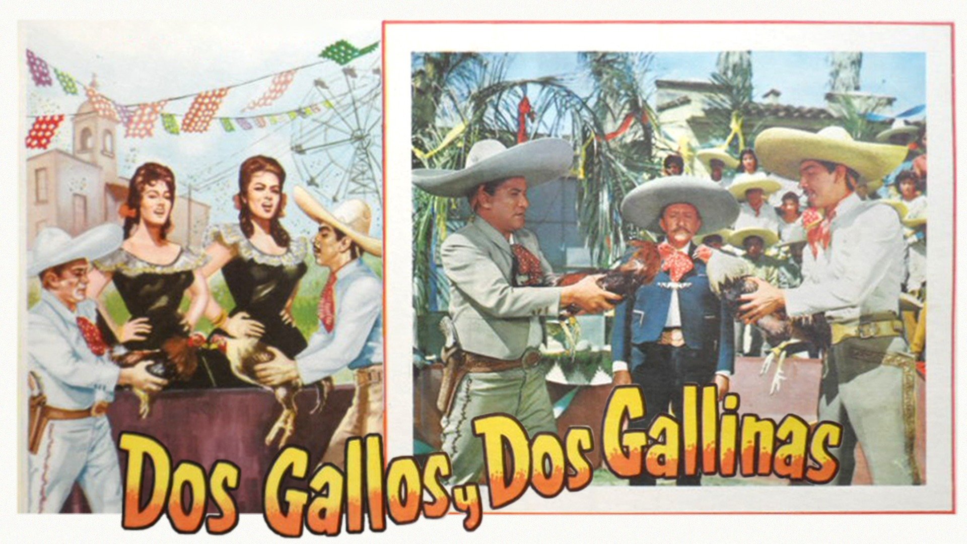 Dos gallos y dos gallinas