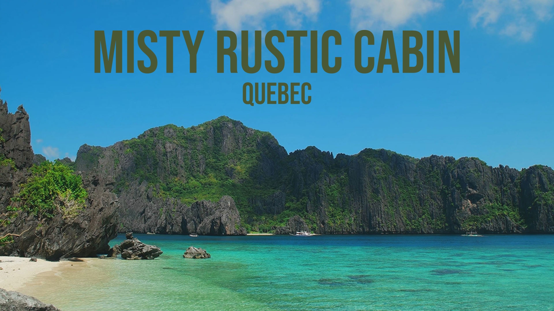 Misty Rustic Cabin: Quebec