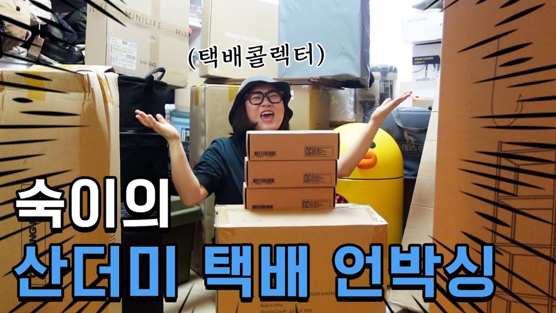 6개월 동안 택배를 쌓아두는 사람이 있다? 택배콜렉터의 언박싱📦