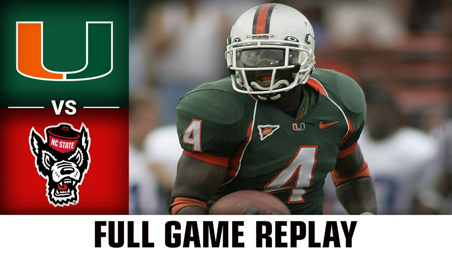 Miami vs. NC State (10.23.04) Football Replay