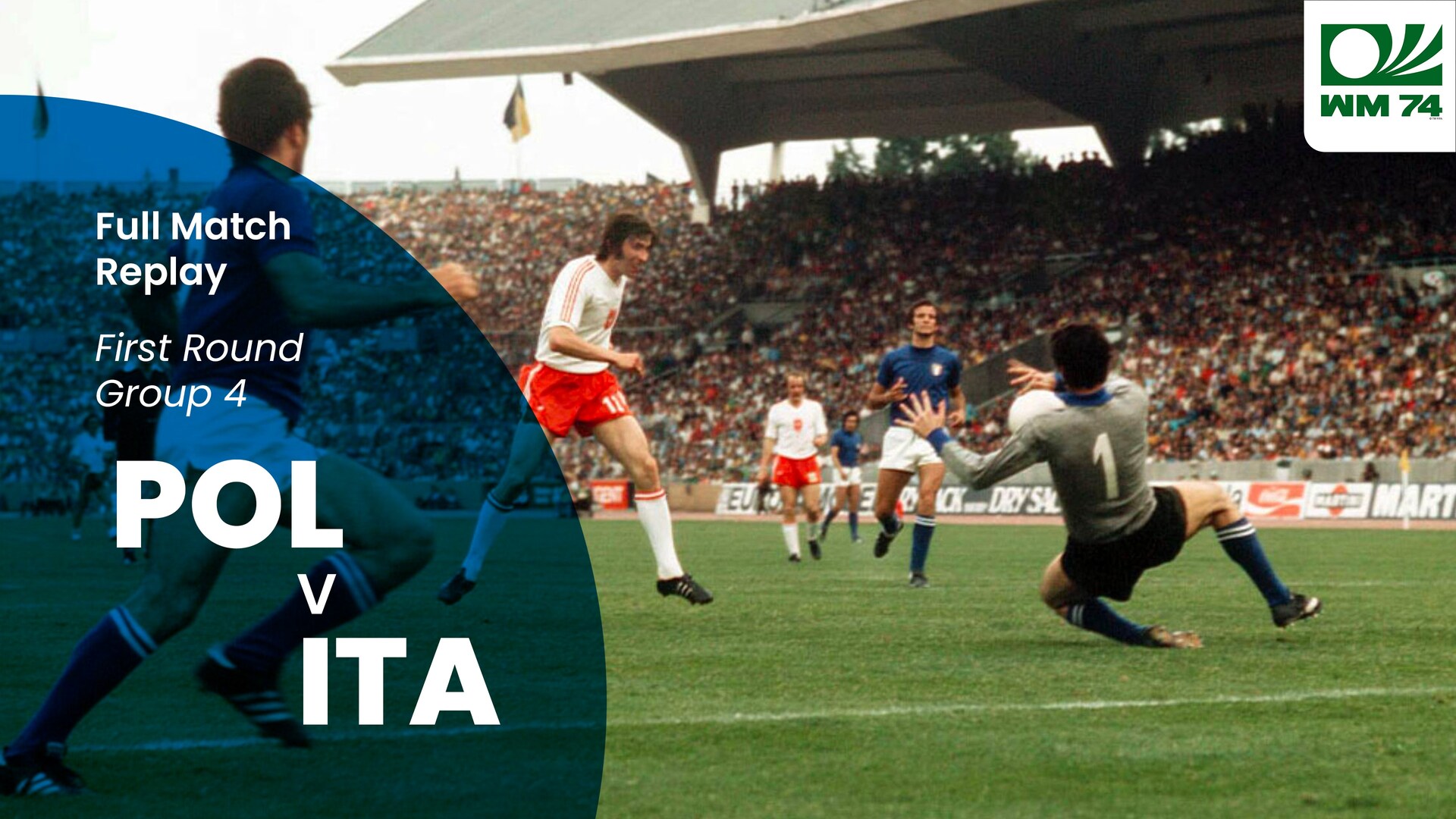 Poland v Italy | First Round | 1974 FIFA World Cup Germany™️ | Full Match Replay