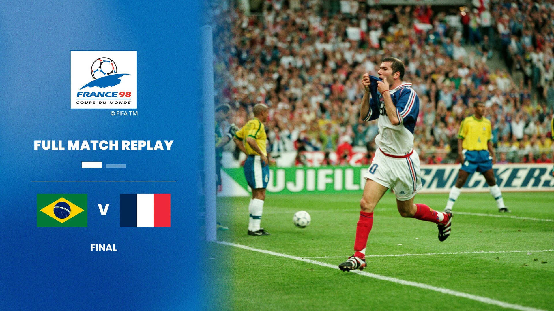 Brasil vs Francia | Final | Copa Mundial de la FIFA Francia 1998™ | Partido completo