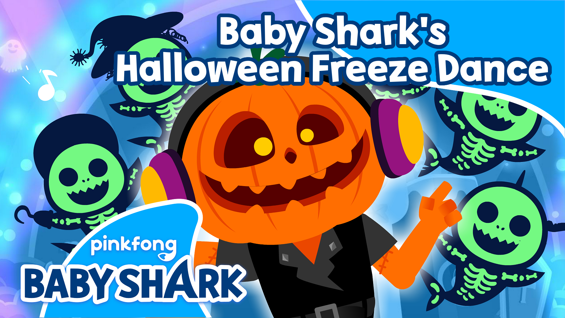 Baby Shark's Halloween Freeze Dance