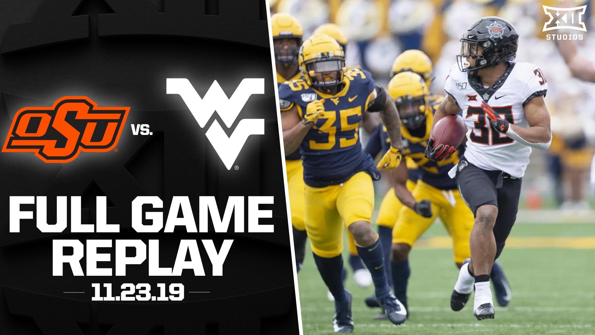 Oklahoma State vs. West Virginia (11.23.19) Football Full Game Replay