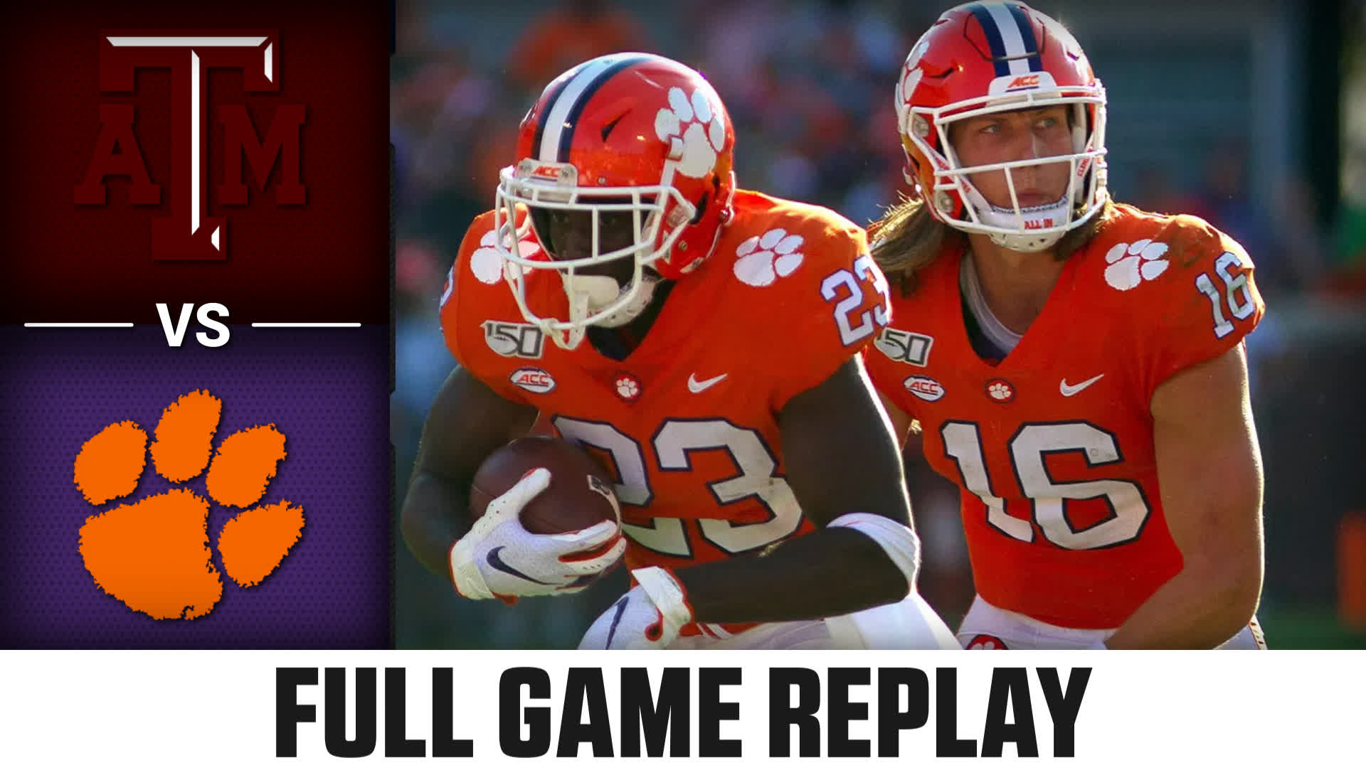Texas A&M vs. Clemson (9.7.19) Football Replay