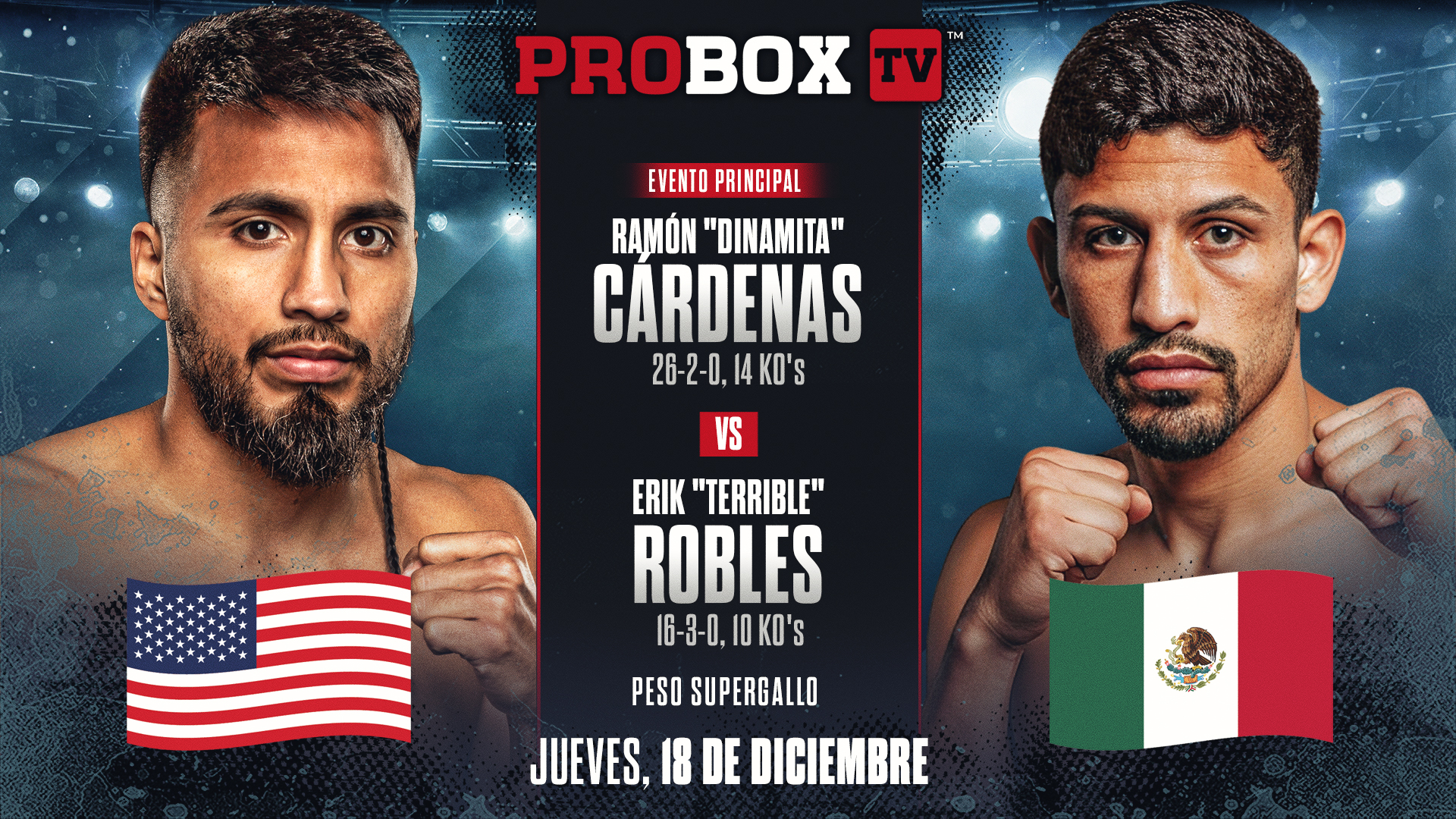 Series de Contendientes: Cardenas vs Robles