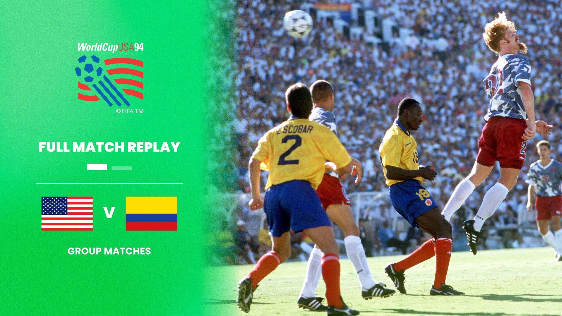 Ee. Uu. Vs Colombia | Grupo A | Copa Mundial De La Fifa Estados Unidos 1994™ | Partido Completo