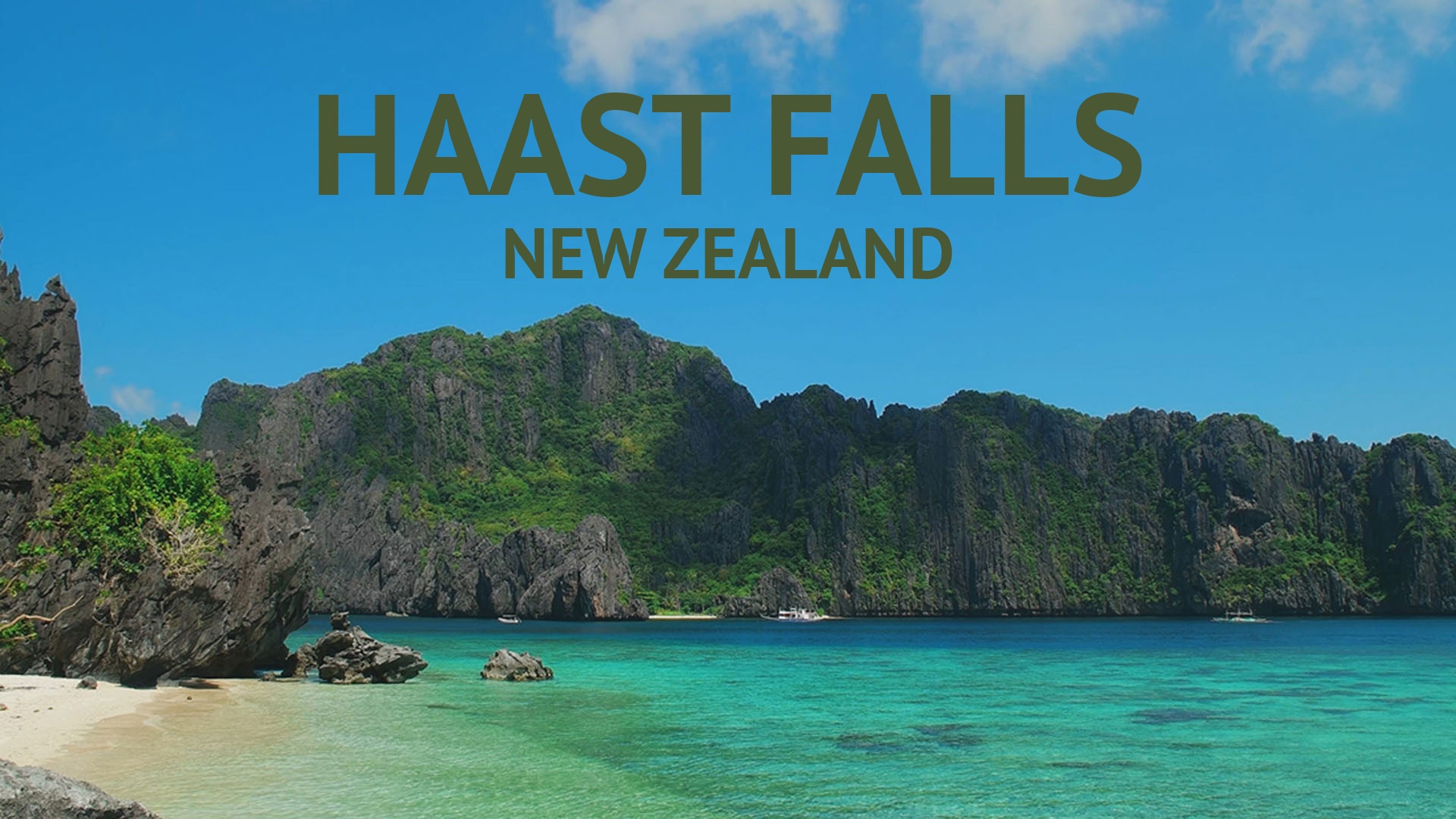 Haast Falls: New Zealand