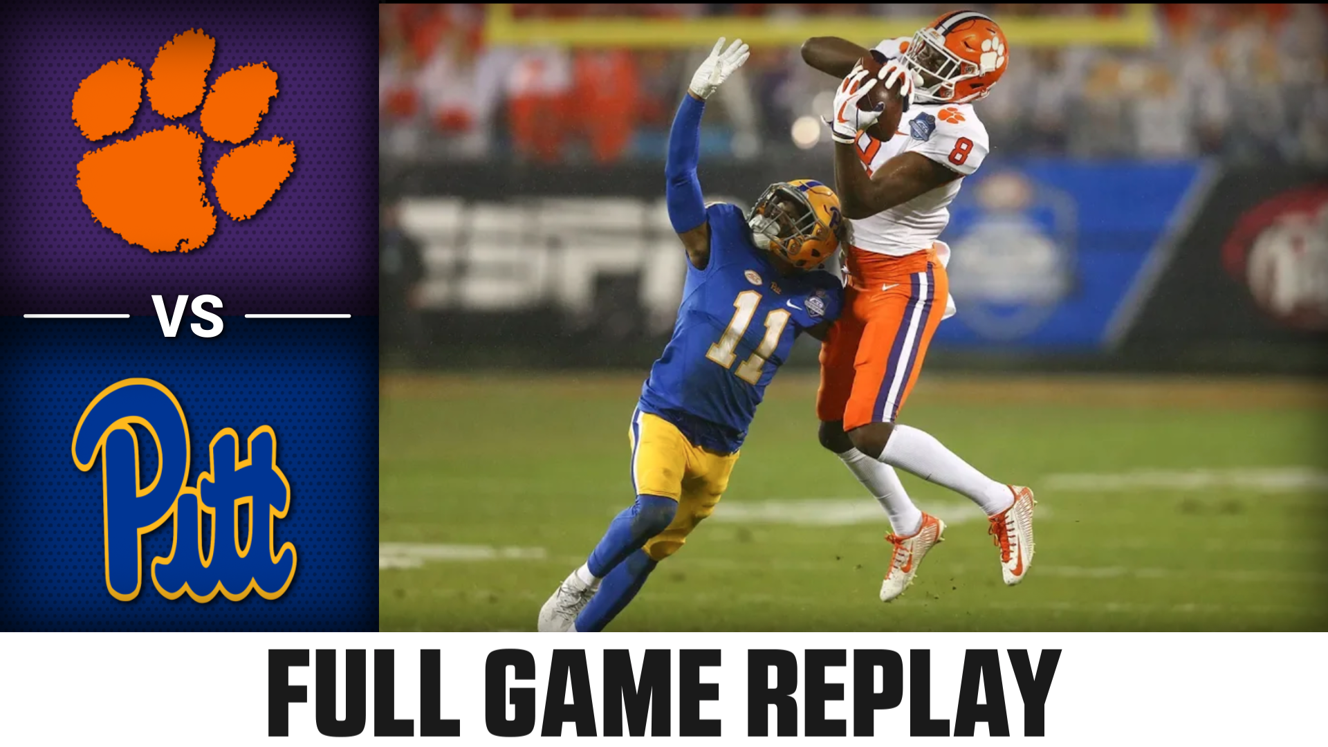 Clemson vs. Pitt (12.1.18) Football Replay