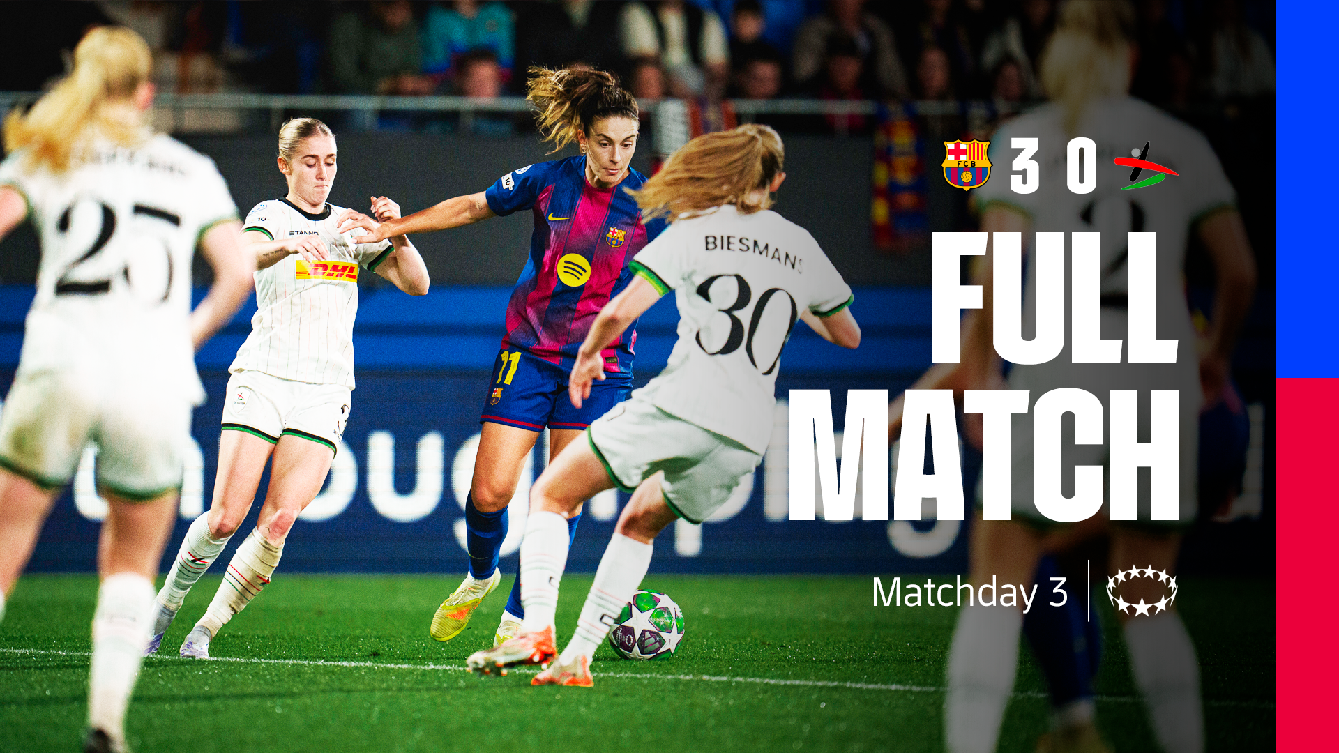 PARTIDO COMPLETO | Barça - Oud-Heverbee Leuven Ladies | UEFA Women's Champions League 2025/2026