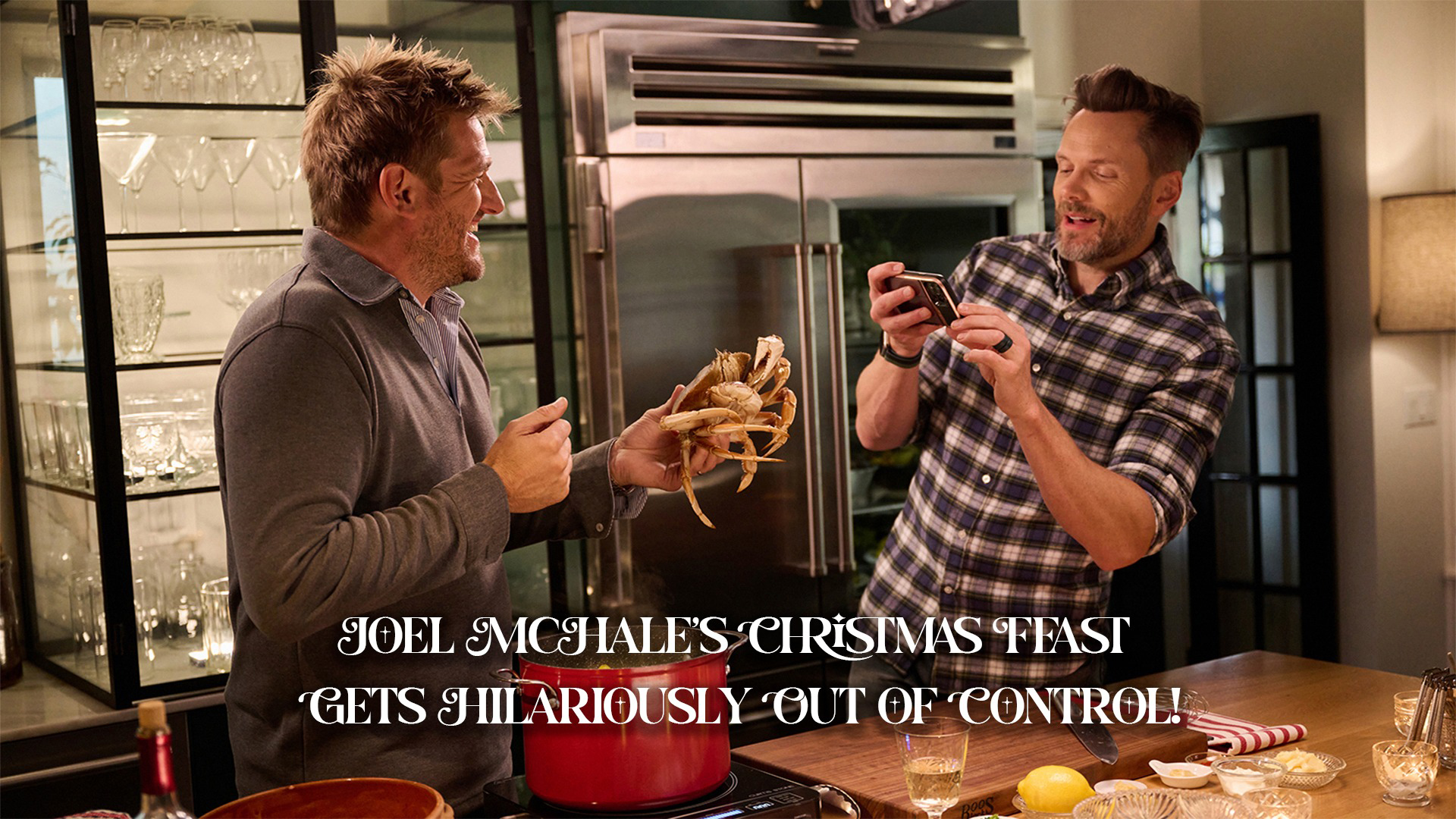Joel McHale's Christmas Feast Gets Hilariously Out of Control!