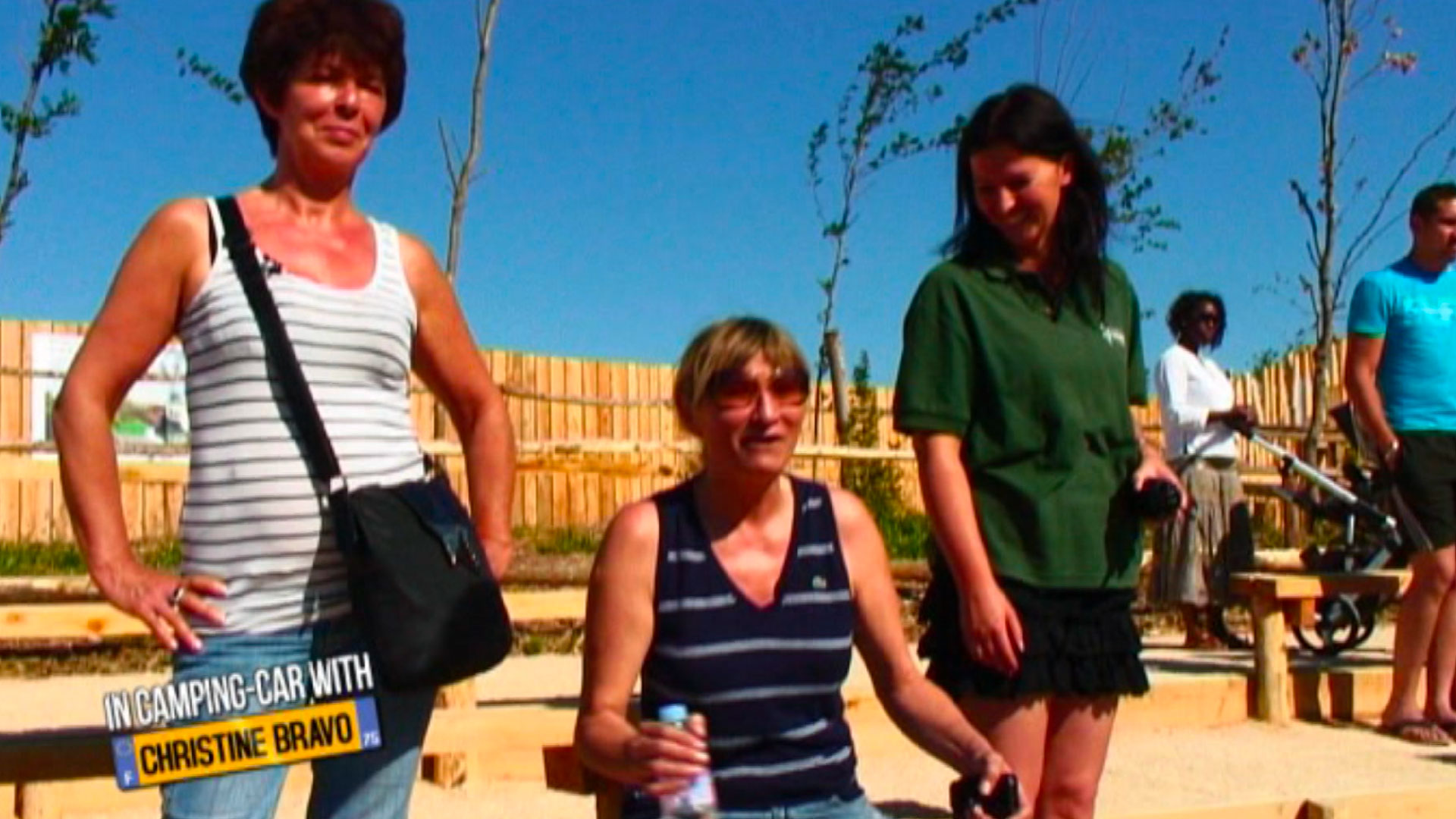 In car with Christine Bravo