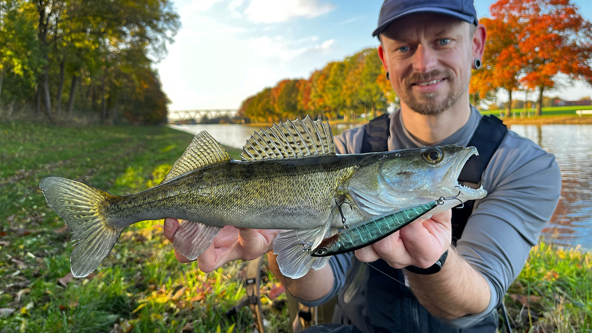 Zander vom Ufer angeln mit Enrico di Ventura