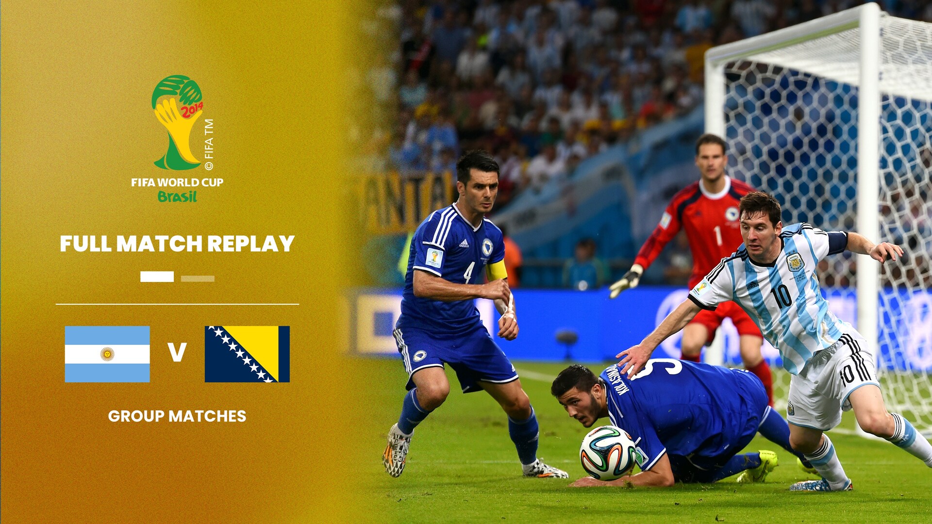Argentina vs Bosnia y Herzegovina | Grupo F | Copa Mundial de la FIFA Brasil 2014™ | Partido completo