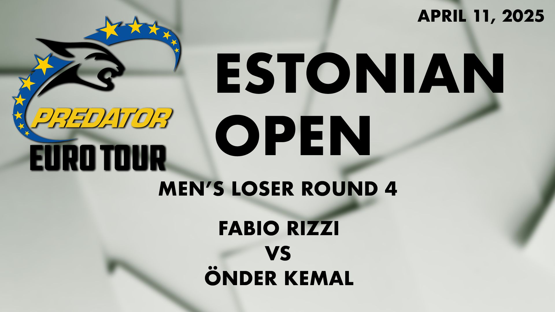 2025 Predator EuroTour Arc Estonian Open
