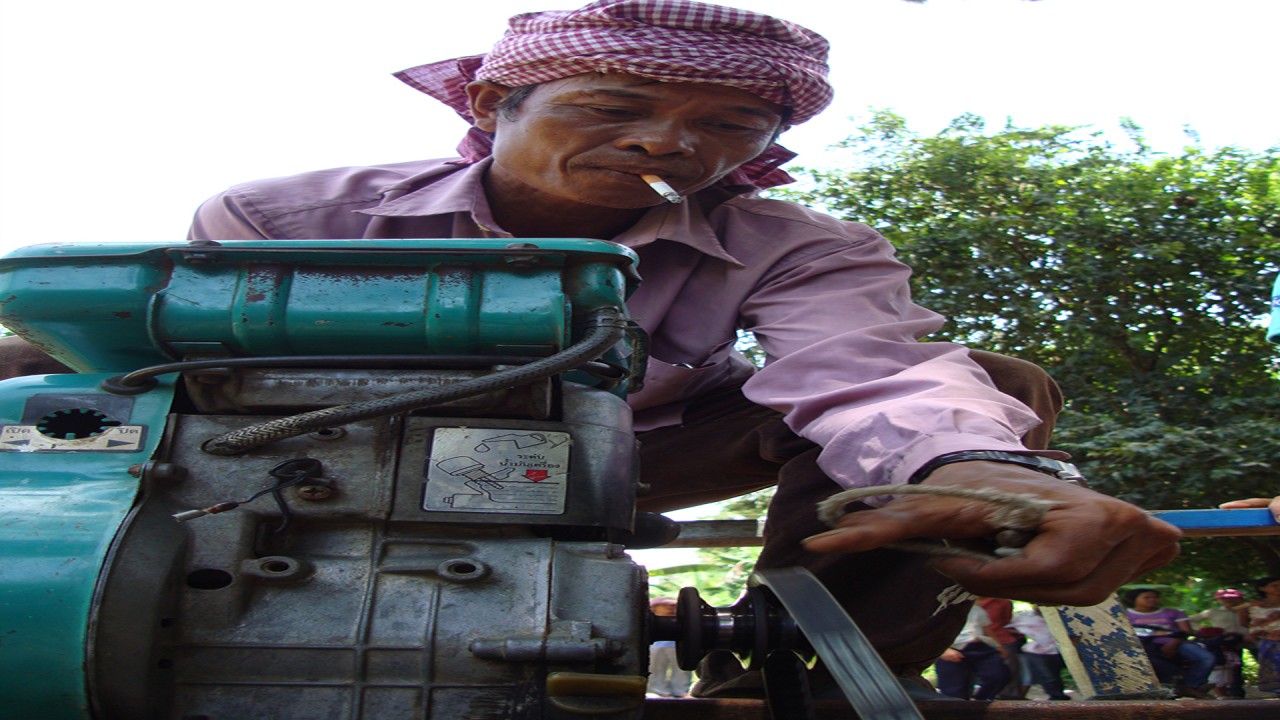 Die Bambusbahn von Kambodscha