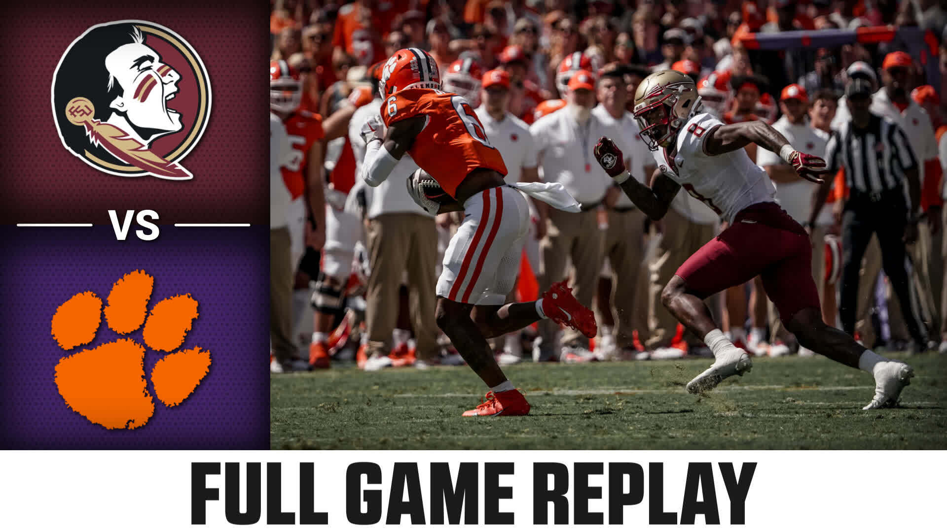 Florida State vs. Clemson (9.23.23) Football Replay
