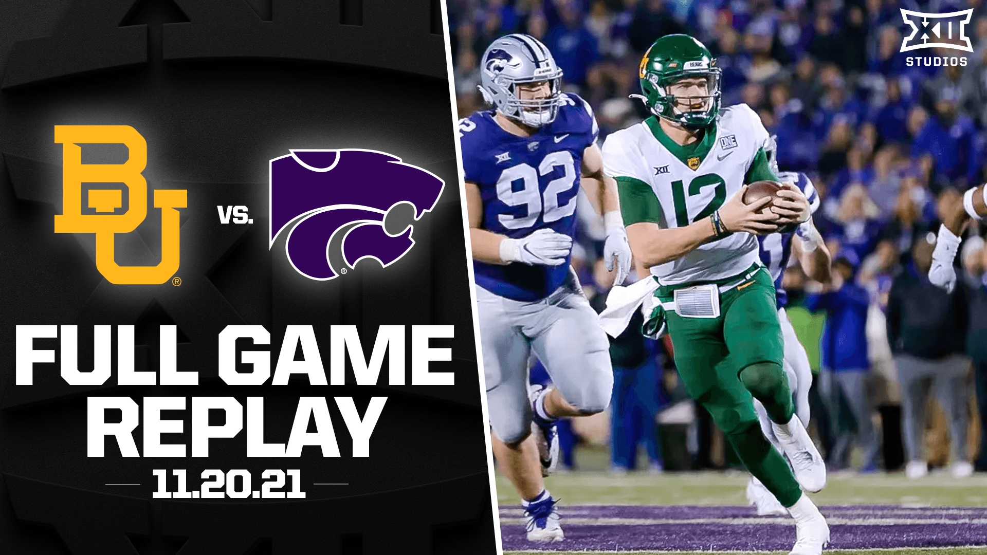 Baylor vs. Kansas State Football Full Game Repaly (11.20.21)