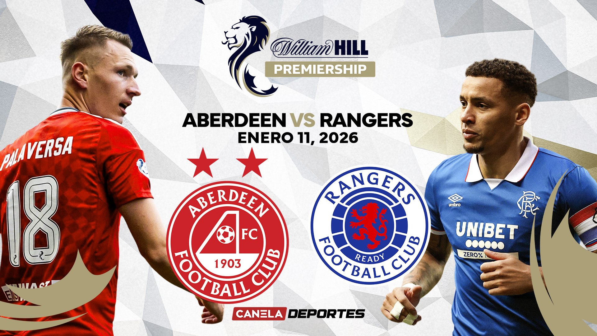 En Vivo: Scottish - Aberdeen vs. Rangers