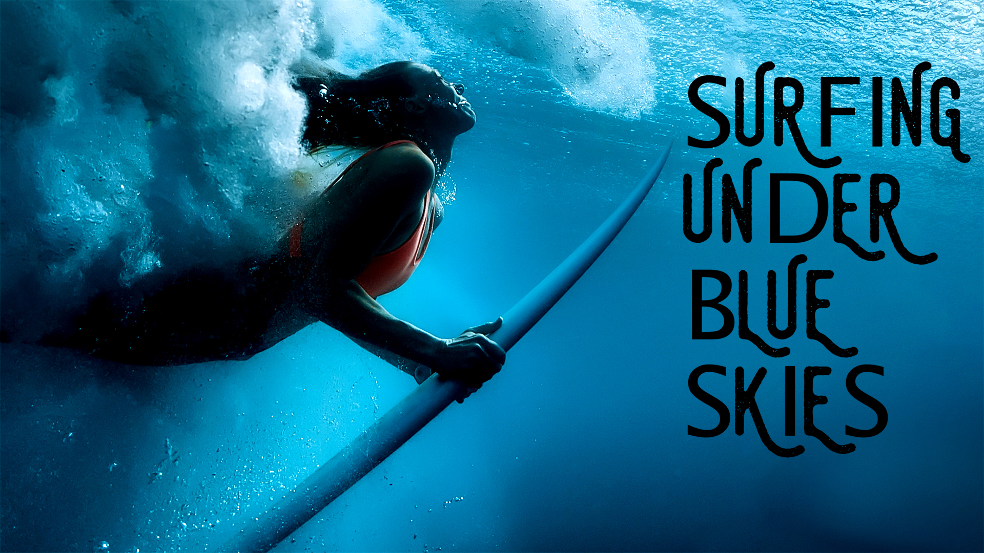 Surfing Under Blue Skies