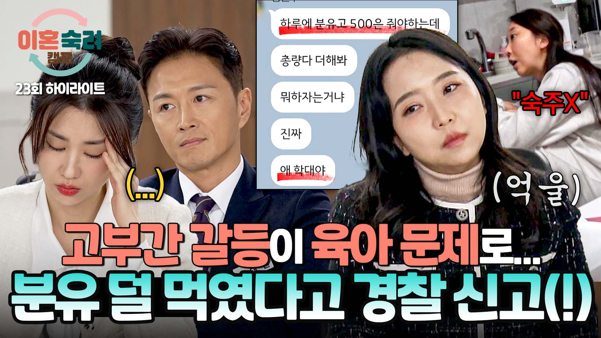 시어머니와의 갈등으로 남편을 아동학대로 신고한 걱정 아내| 23회