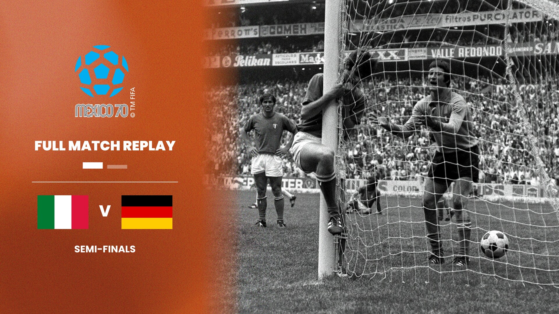 Italy v Germany FR | Semi-finals | 1970 FIFA World Cup Mexico™ | Full Match Replay