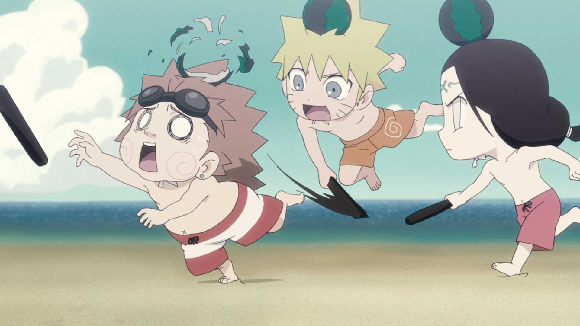 Naruto Spin Off! Rock Lee & seine Ninja Kumpels – S01E19 – Im Sommer muss es ein Muschelbikini sein / Kampf um den Melonen-Cup