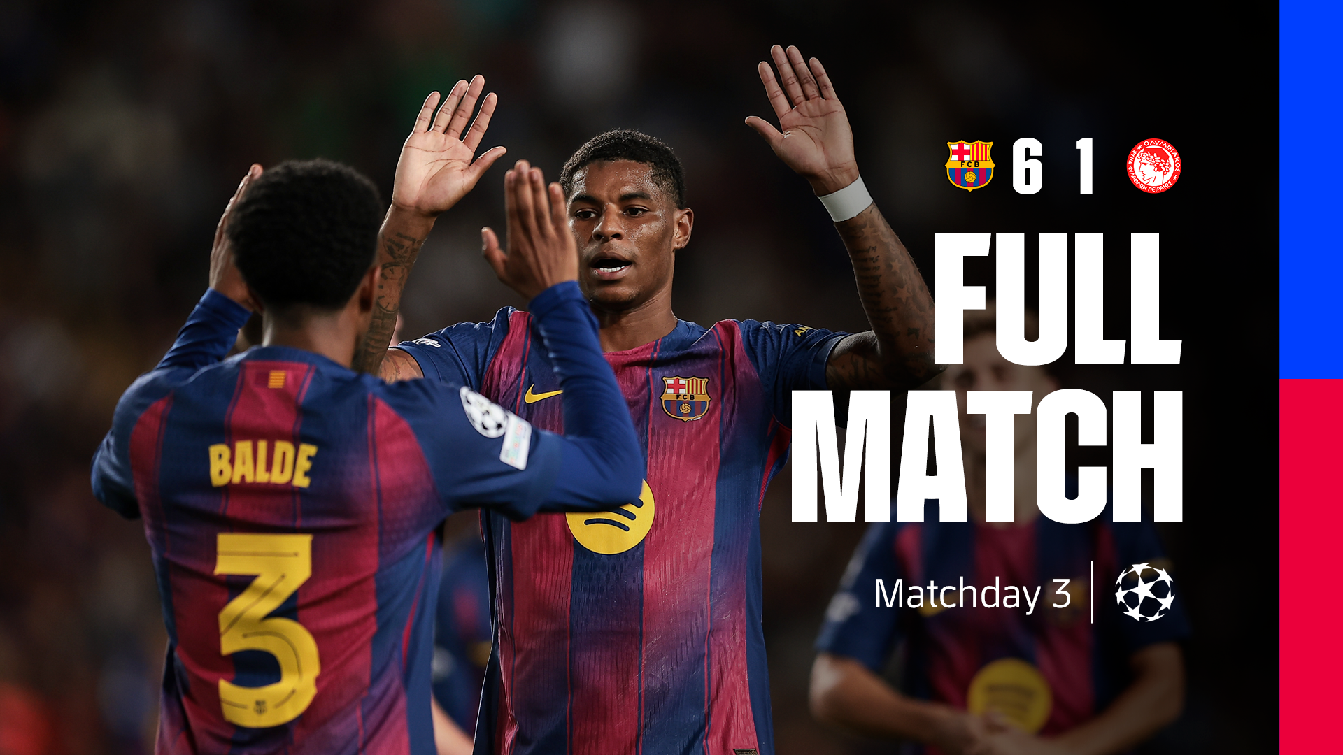 PARTIDO COMPLETO | FC Barcelona - Olympiacos | UEFA Champions 25/26