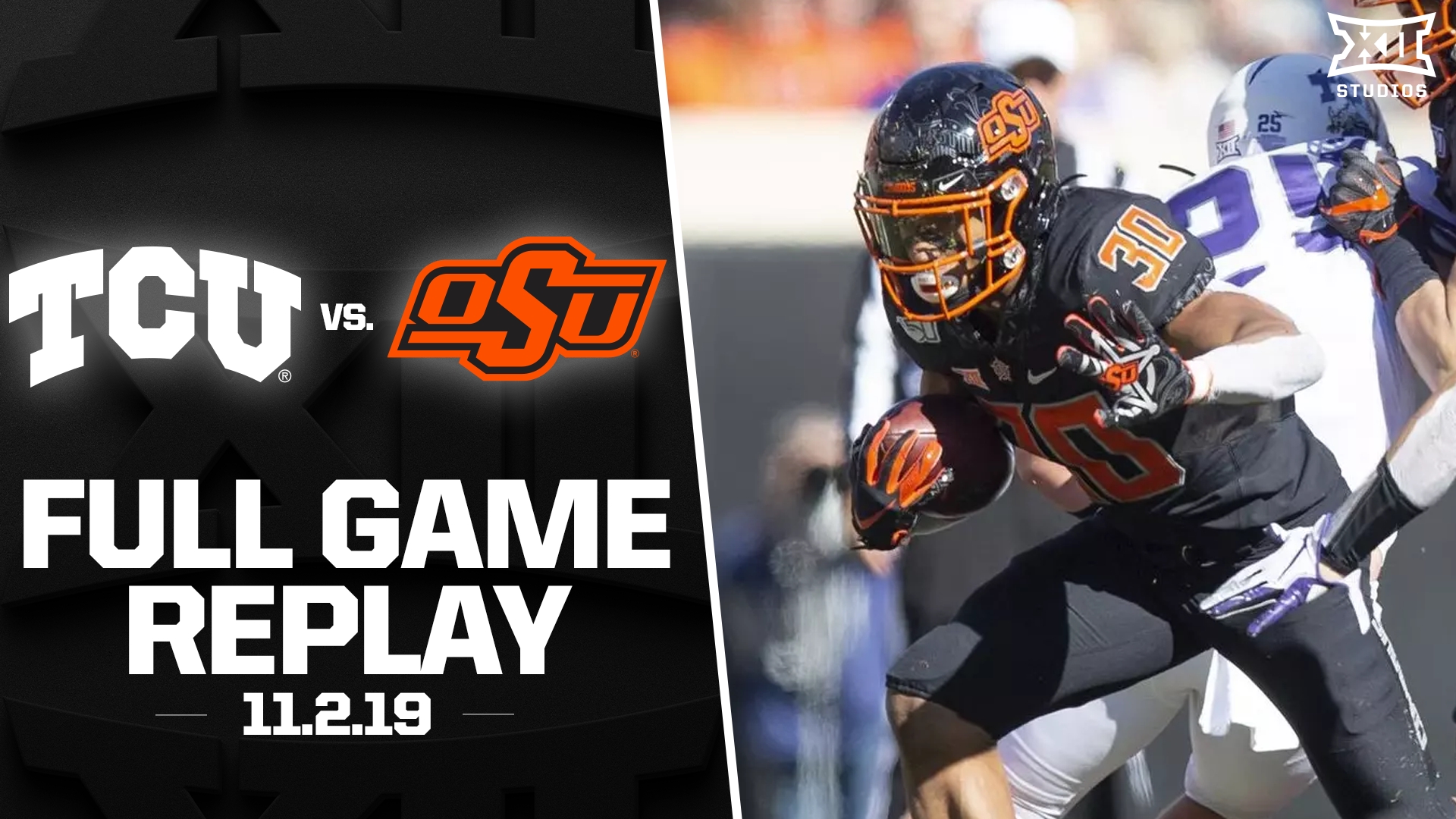 TCU vs. Oklahoma State & Chuba Hubbard's 223 Yards (11.2.19) Full Game Replay