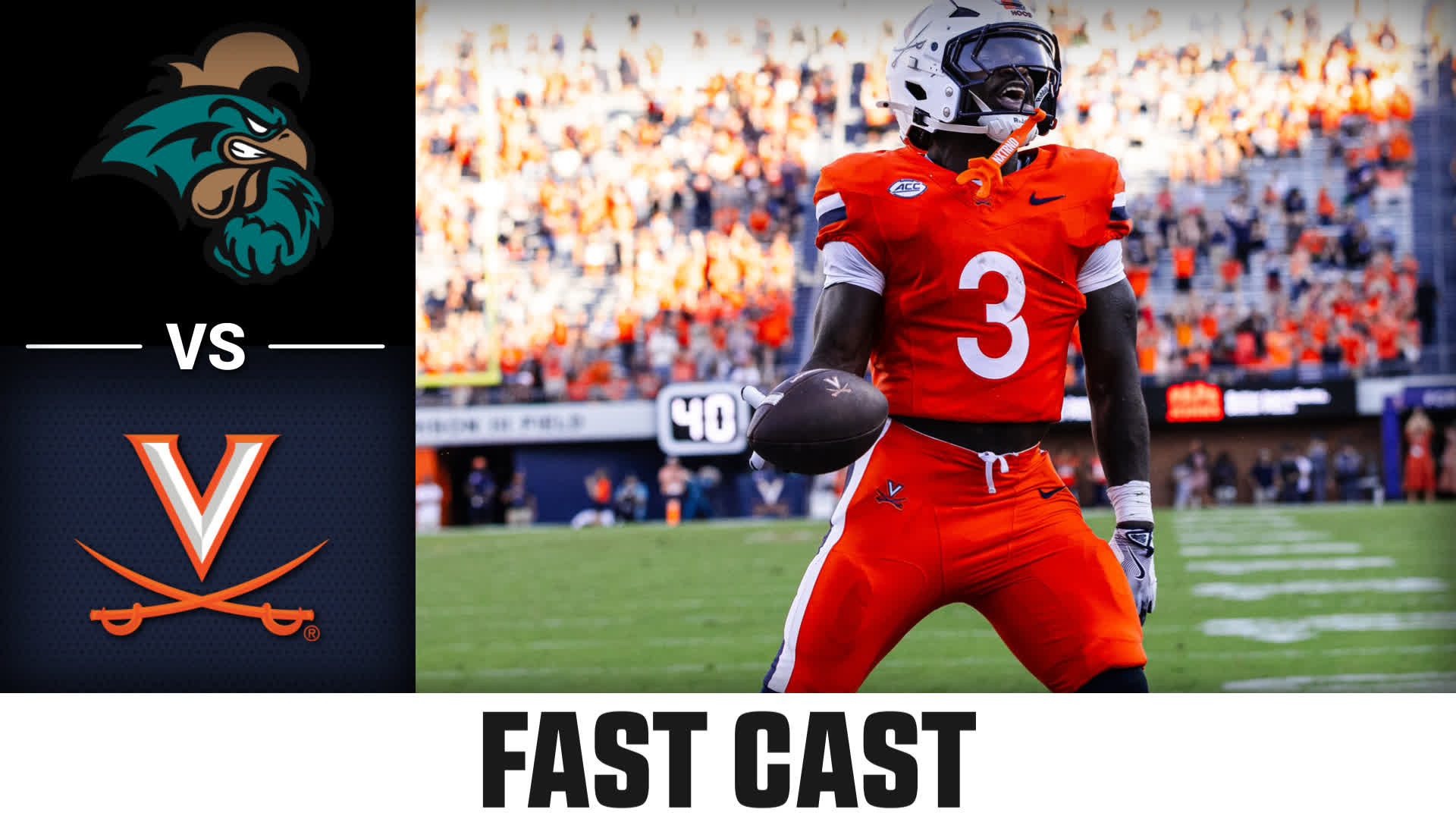 Coastal Carolina vs. Virginia  2025 Week 1 Fast Cast