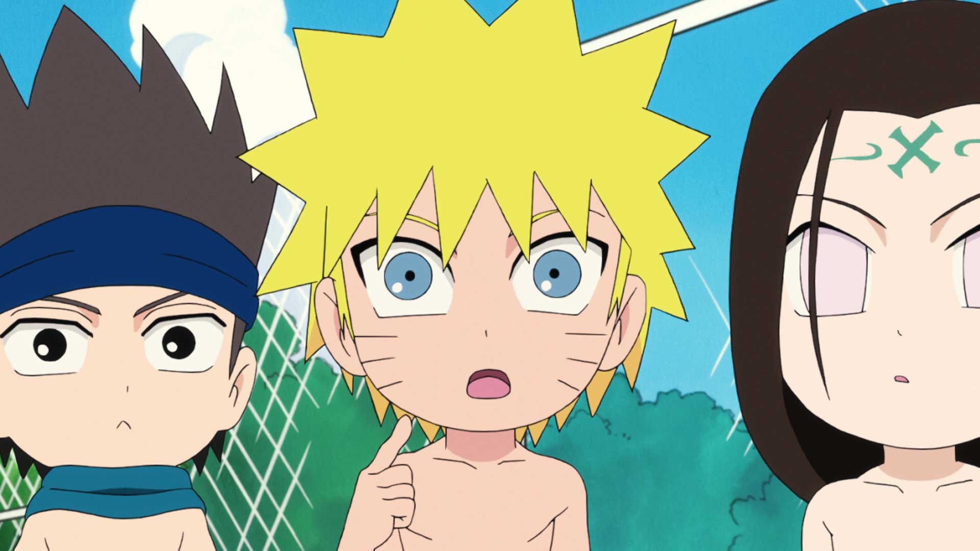 Naruto Spin Off! Rock Lee & seine Ninja Kumpels – S01E15 – Eine aufregende Freibad-Eröffnung / Im Orochi-Abenteuer-Wasserpark