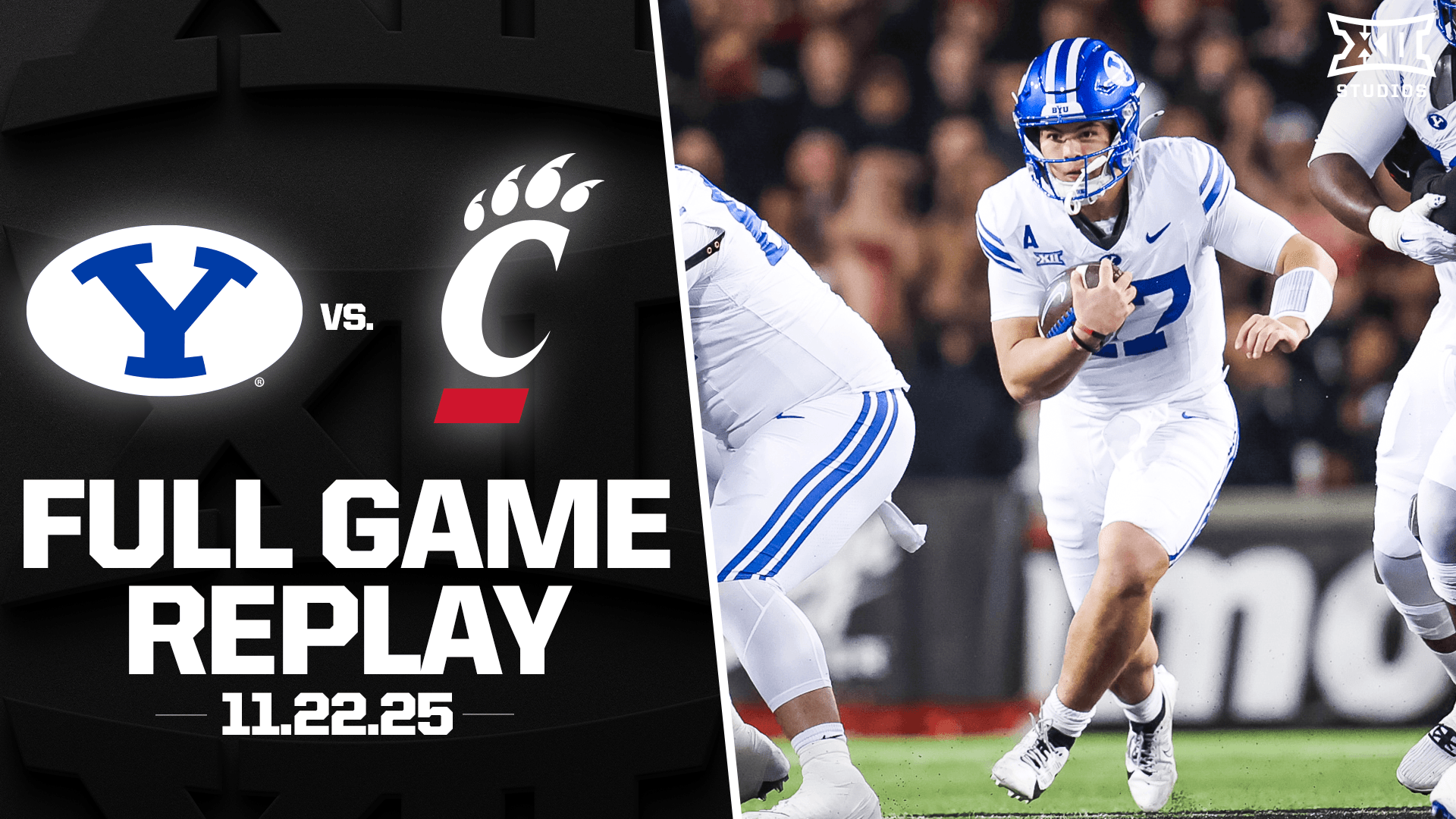 BYU vs. Cincinnati Football Full Game Replay (11.22.25)