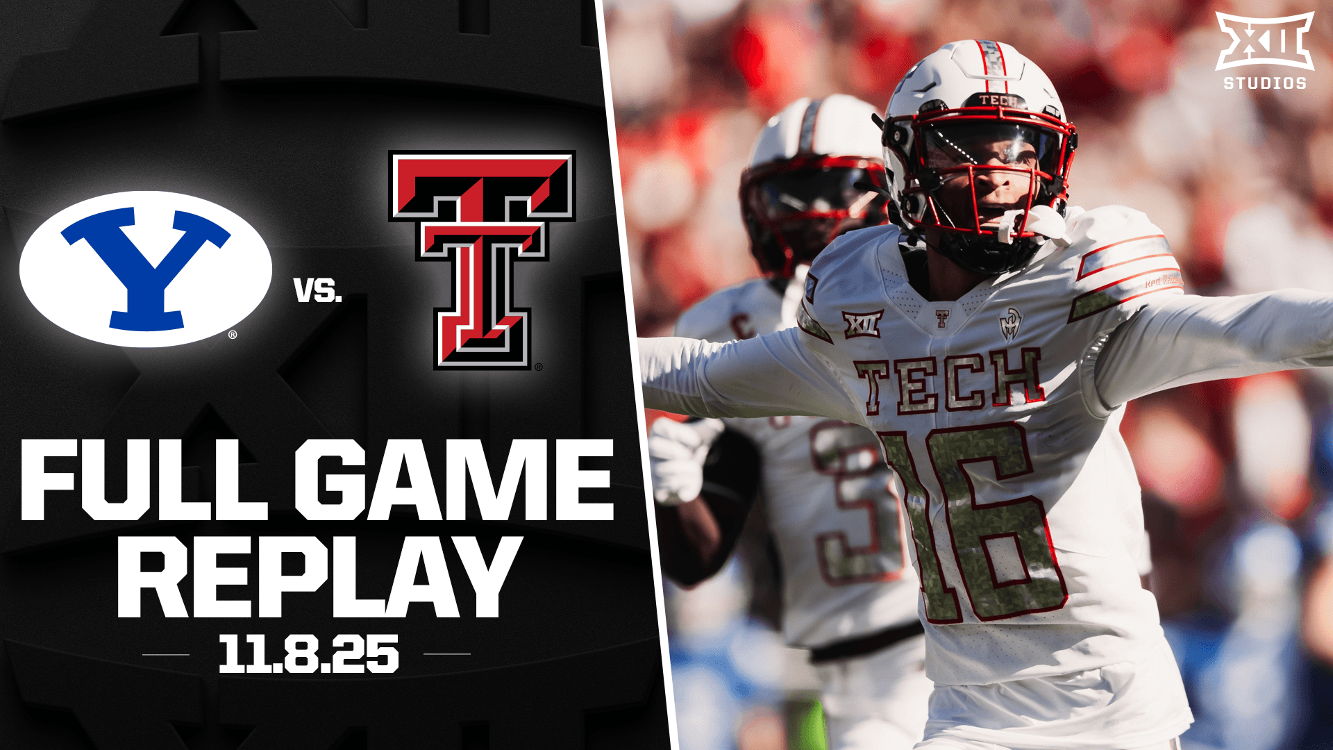BYU vs. Texas Tech Football Full Game Replay (11.8.25)