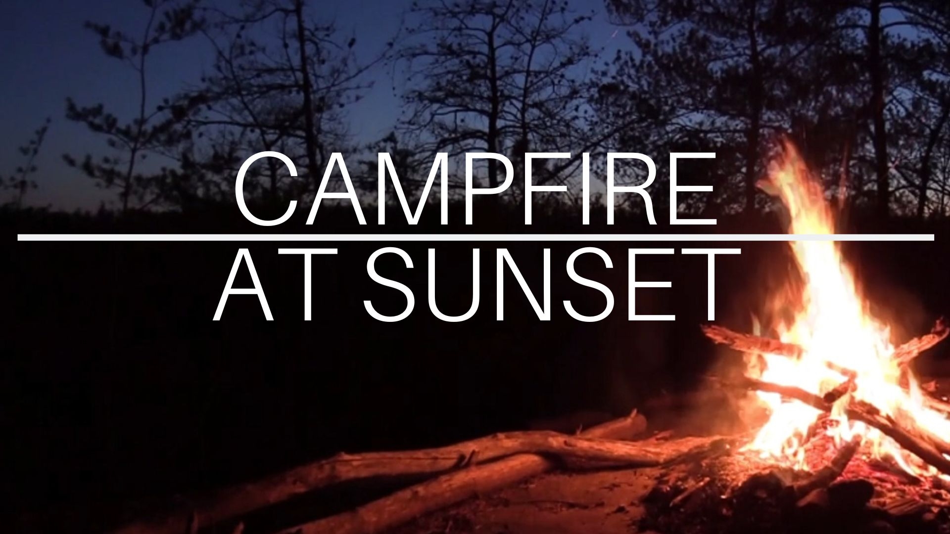 Campfire at Sunset