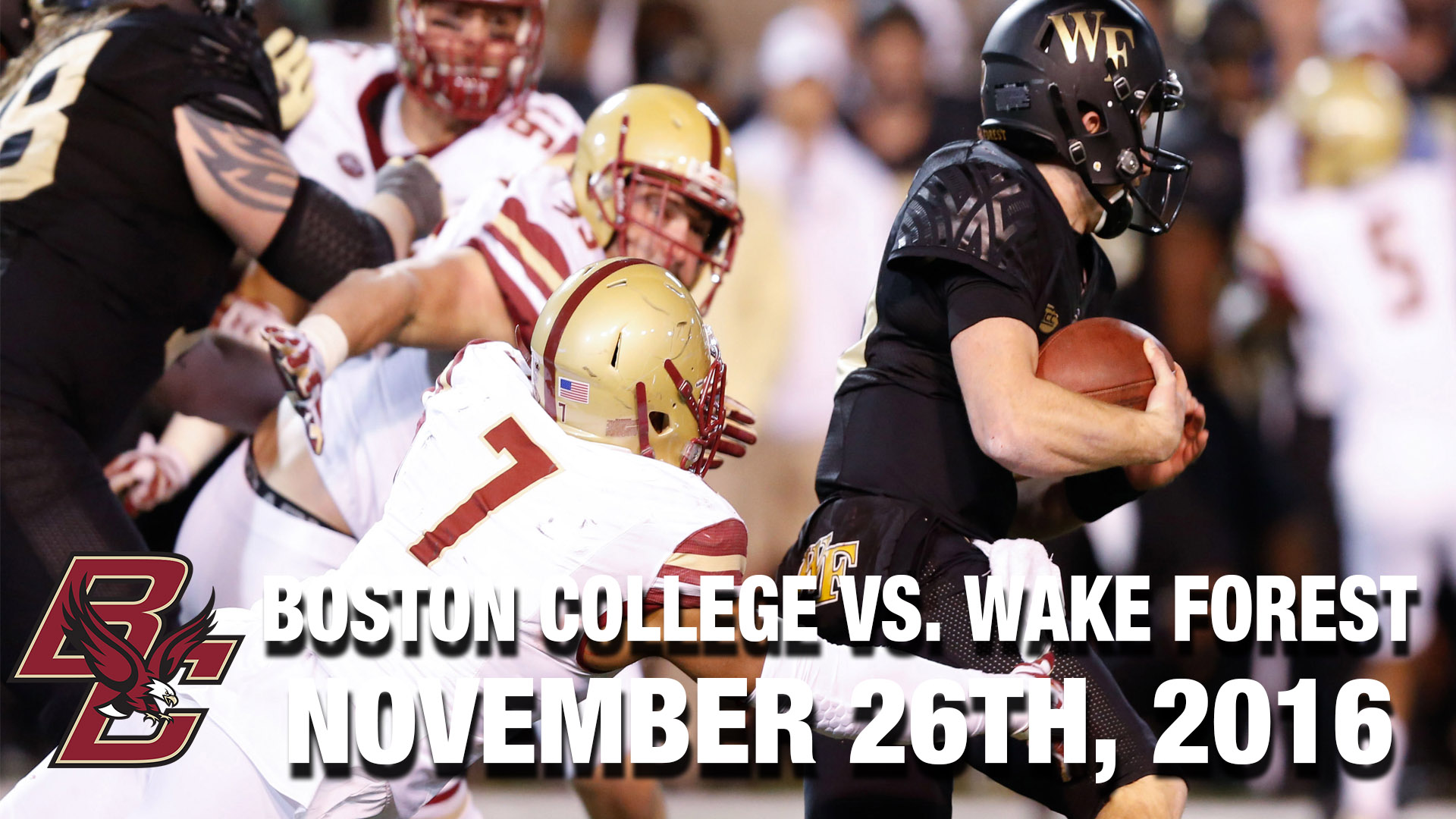 Boston College vs. Wake Forest (11.26.16) Football Replay