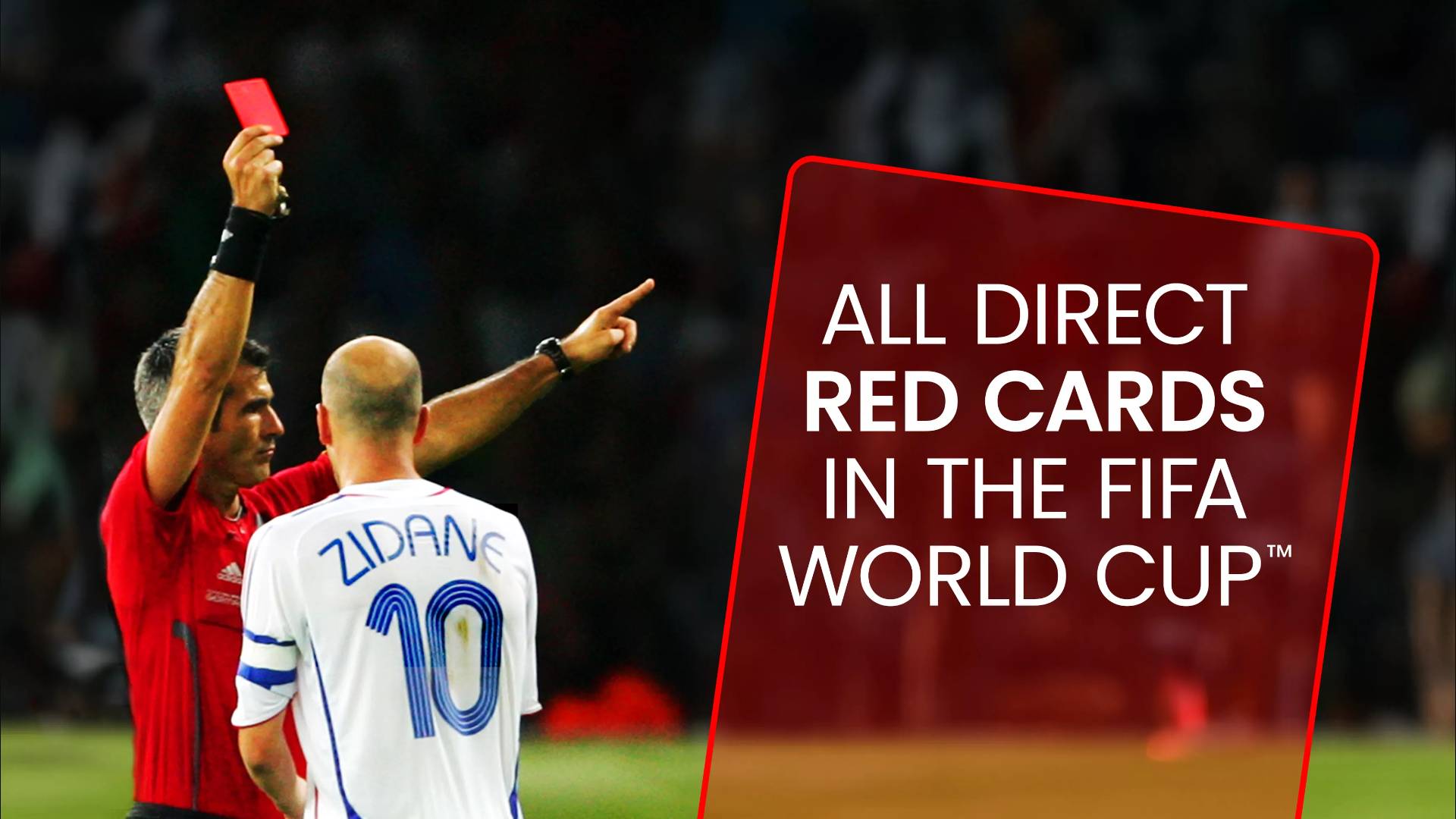 All FIFA World Cup™ Direct Red Cards (1974-2022)