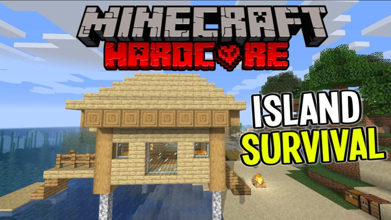 Building a Cozy Beach House! (Minecraft Island Survival) Part 4