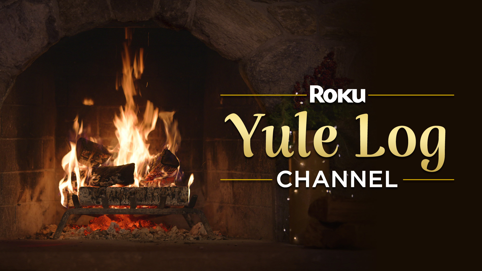 Roku Yule Log
