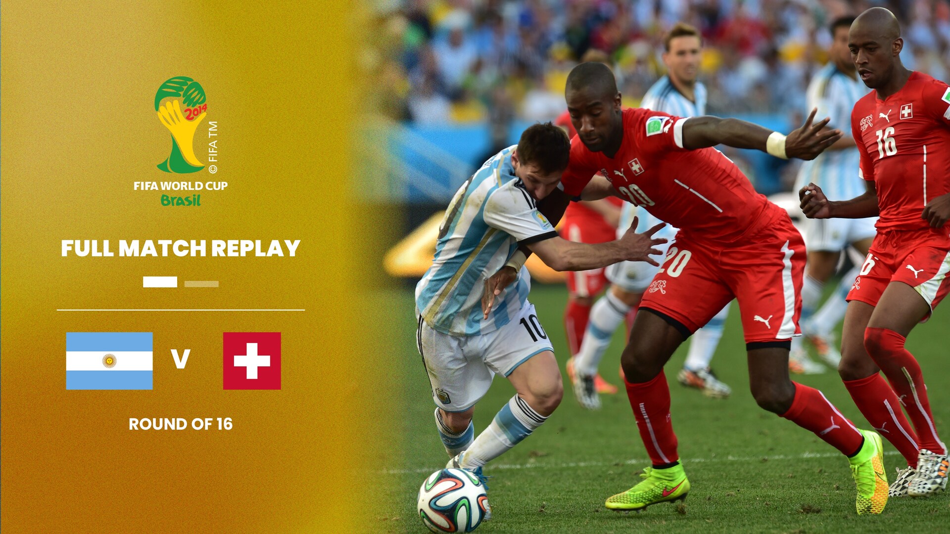 Argentina Vs Suiza | Octavos De Final | Copa Mundial De La Fifa Brasil 2014™ | Partido Completo