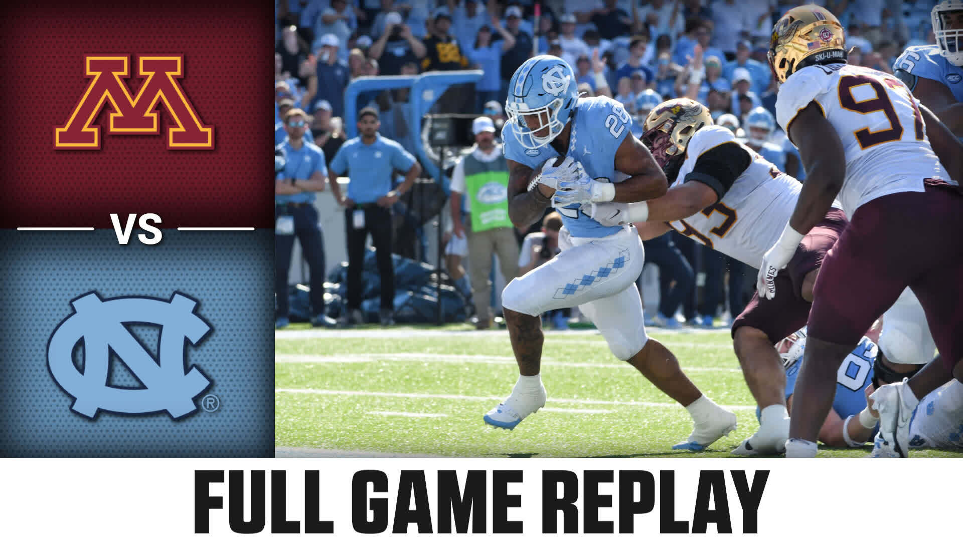 Minnesota vs. North Carolina (9.16.23) Football Replay