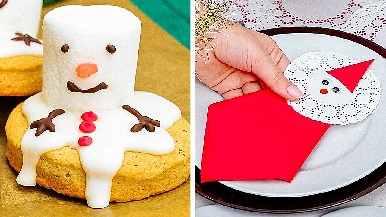 ¡Adorables decoraciones para Navidad! Disfraces de última hora, ideas para hornear y manualidades fáciles