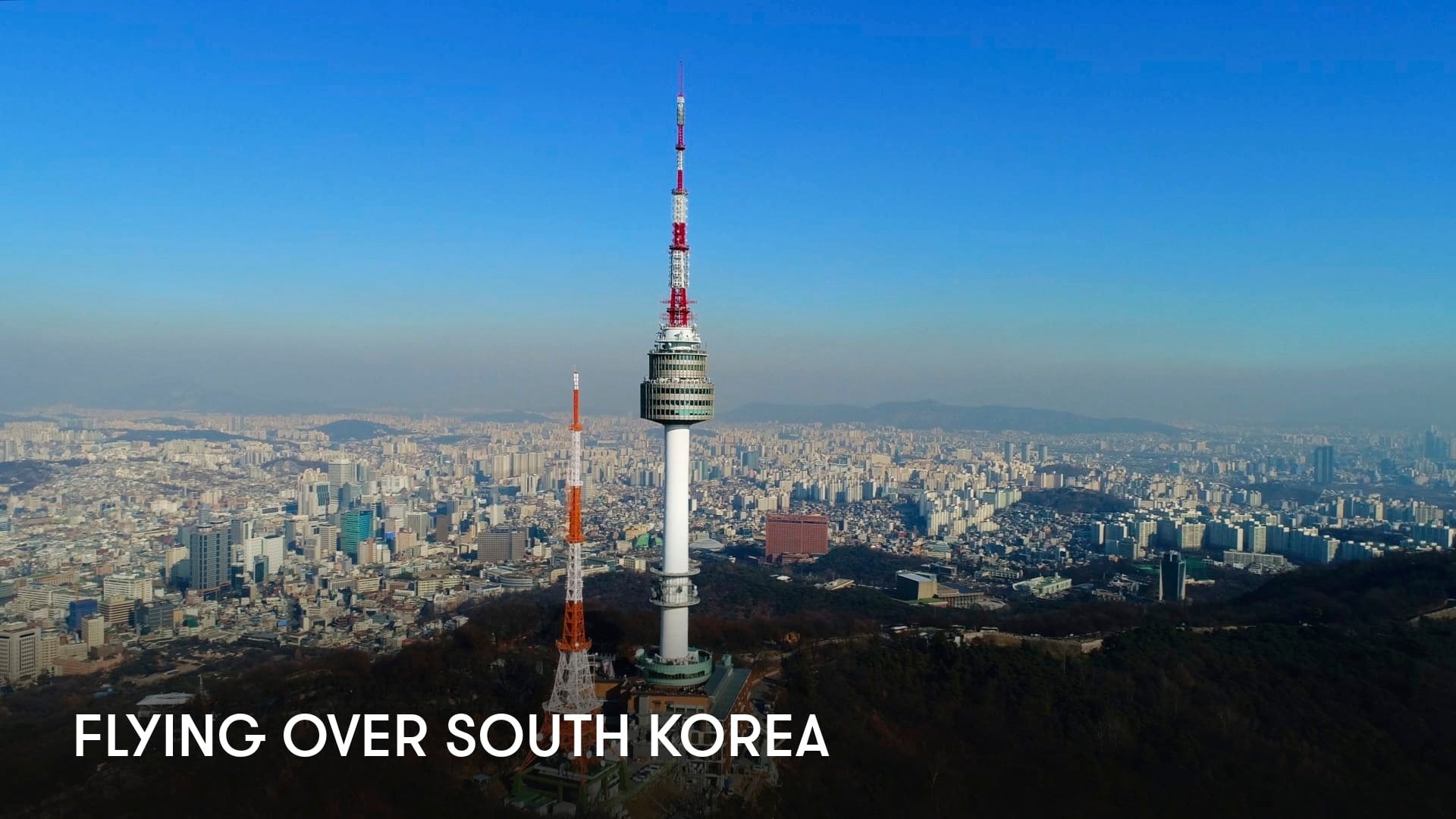 Flying Over South Korea
