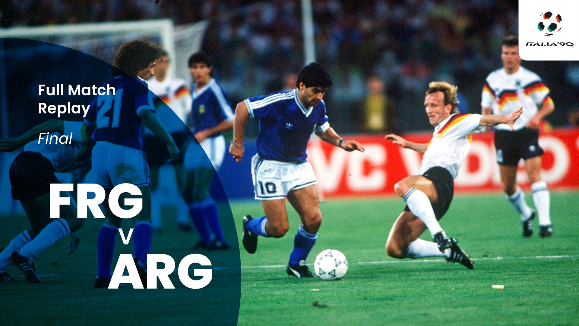 República Federal de Alemania vs Argentina | Final | Copa Mundial de la FIFA Italia 1990™ | Partido Completo