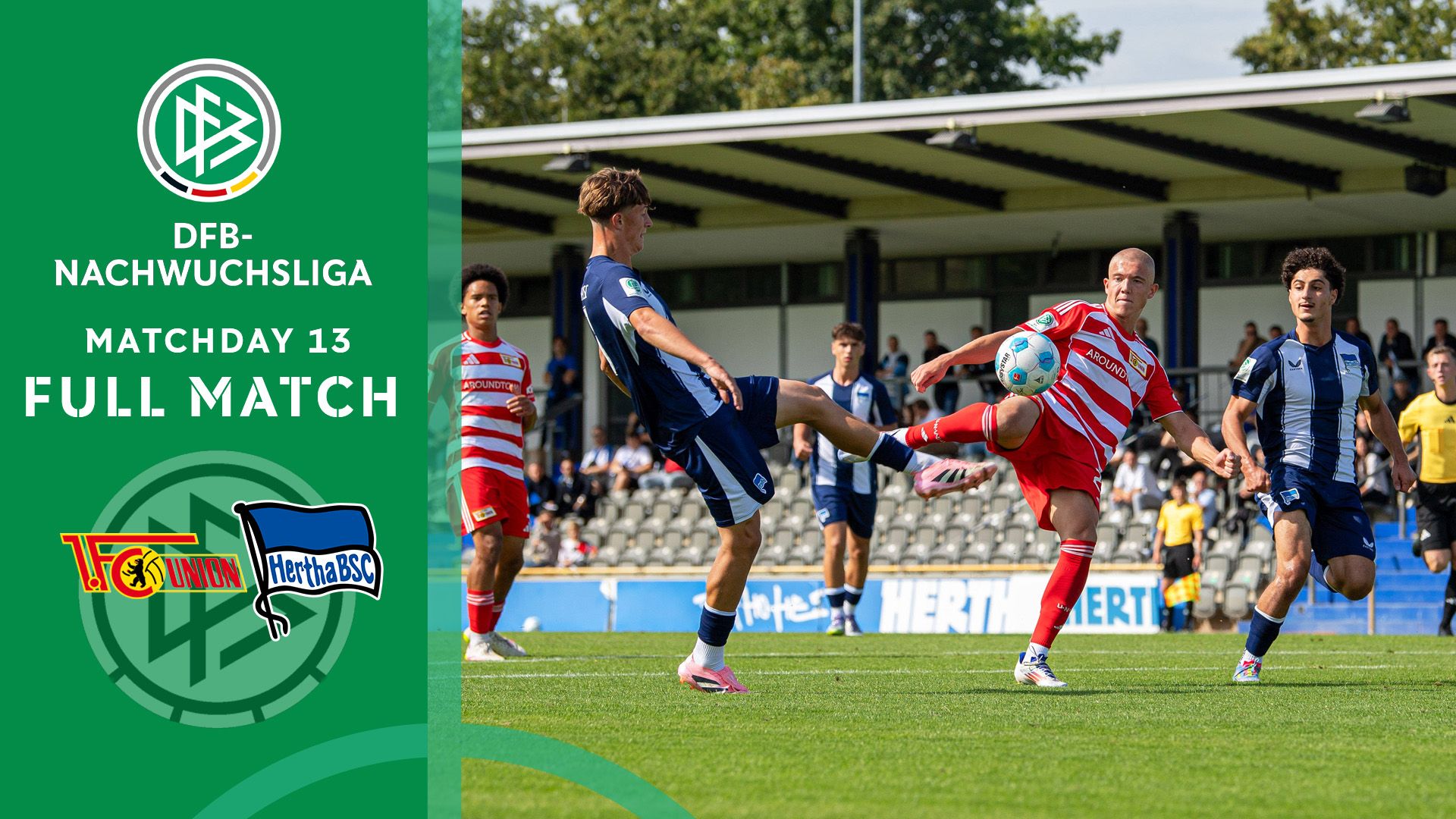 U-19 Bundesliga 2025/26 Full Match: 1. FC Union Berlin