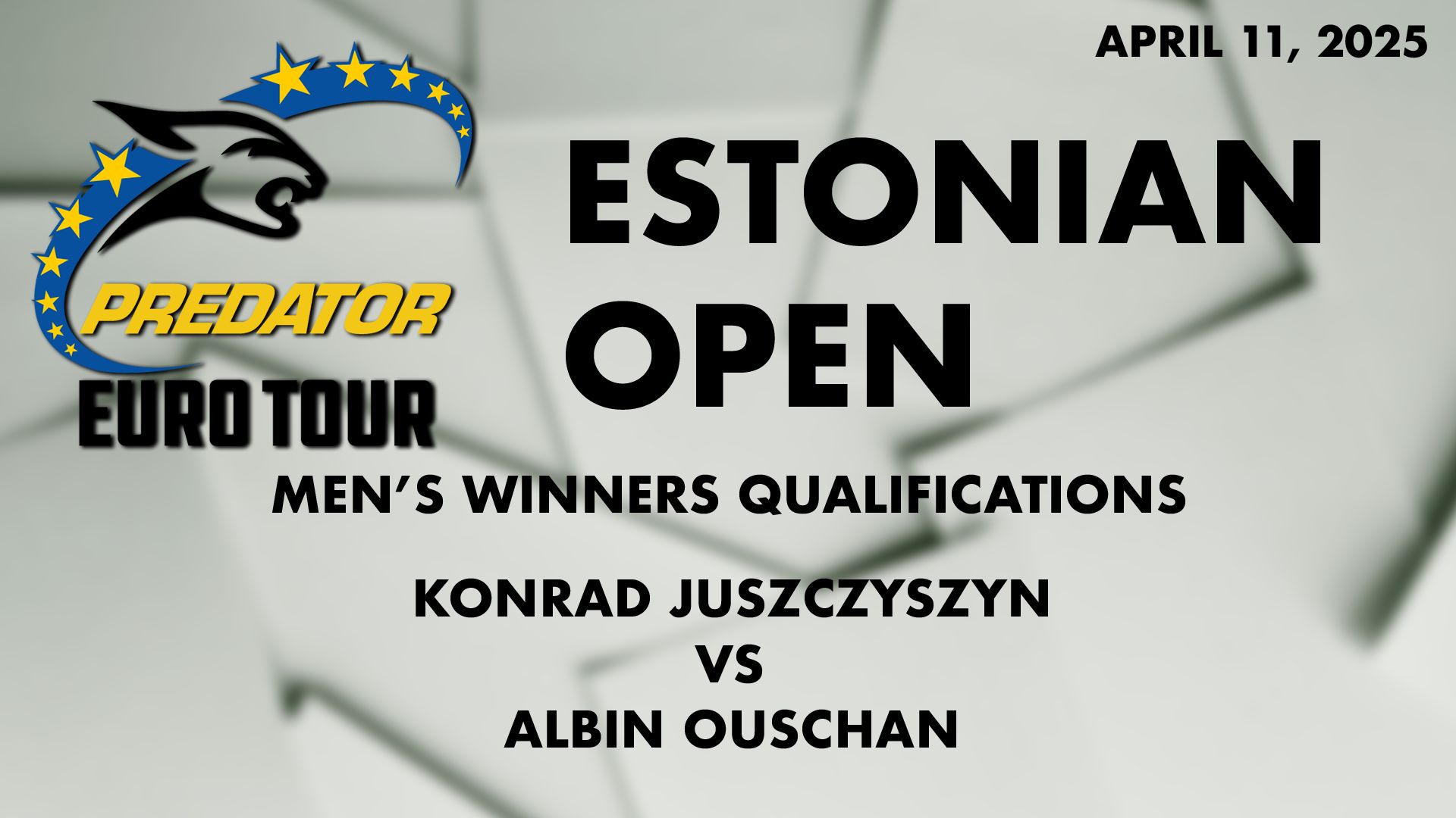 2025 Predator EuroTour Arc Estonian Open