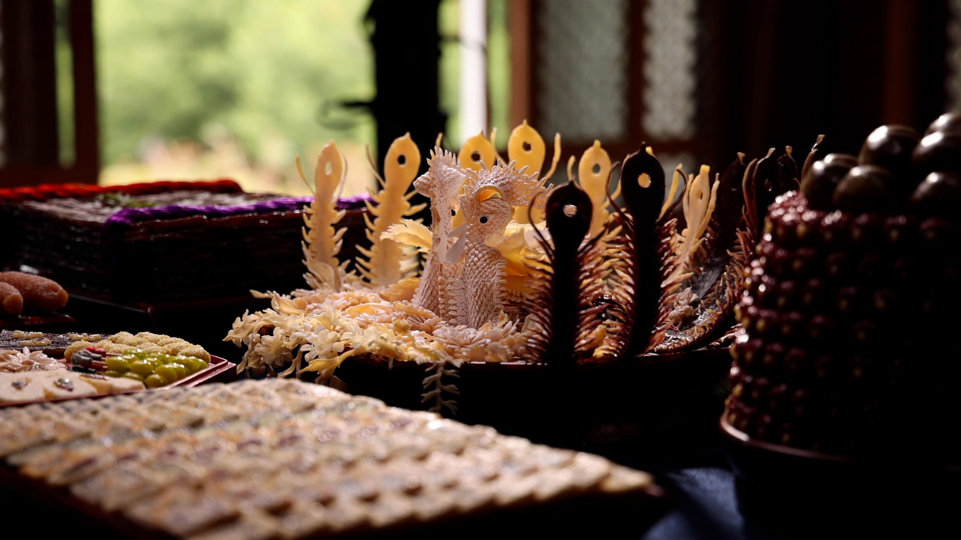 수천번의 가위질. 폐백상 오림